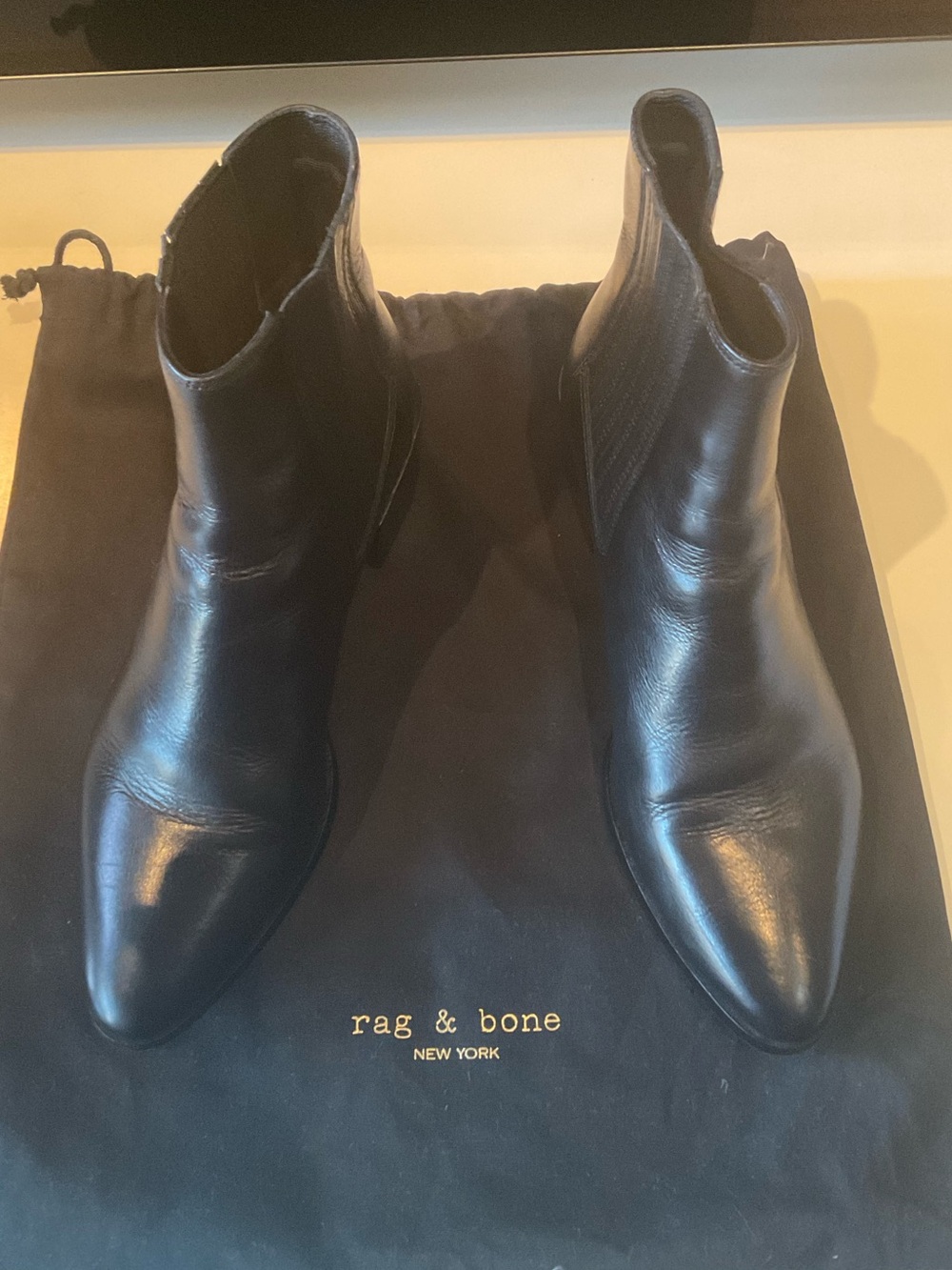 Rag & Bone Rover Chelsea Bootie Black Leather
